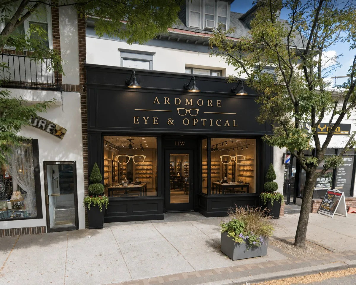 Ardmore Eye & Optical storefront in Ardmore, Pennsylvania